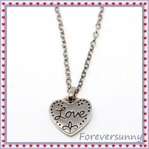Brighton Love Heart Silver Mini Heart Pendant Necklace